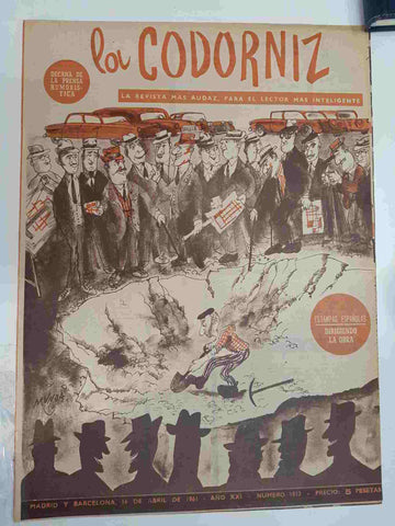 Revista la Codorniz: num 1013 Año XXI, 16 de Abril de 1961 - Dirigiendo la obra