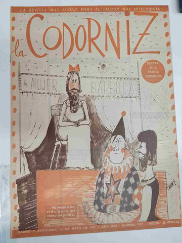 Revista la Codorniz: num 1017 Año XXI, 14 de Mayo de 1961 - La mujer barbuda