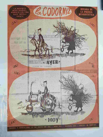 Revista la Codorniz: num 1018 Año XXI, 21 de Mayo de 1961 - ayer y hoy