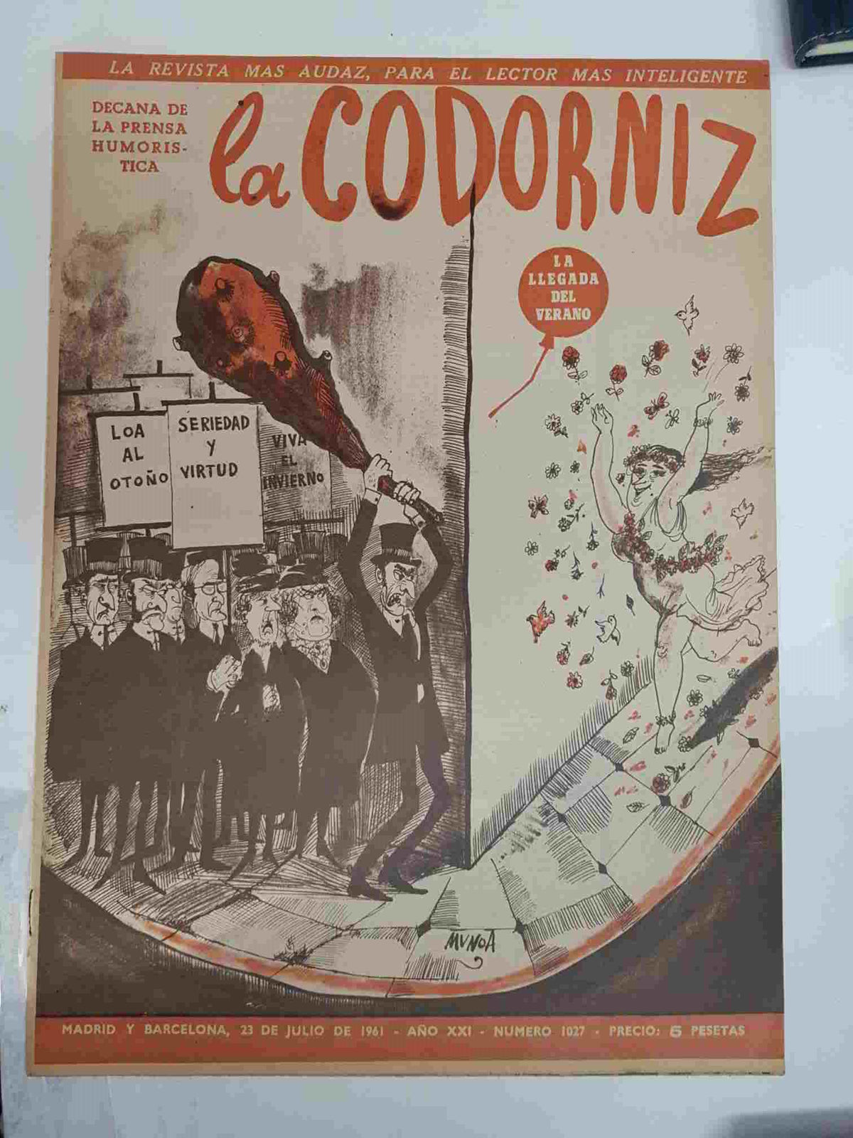 Revista la Codorniz: num 1027 Año XXI, 23 de Julio de 1961 - la llegada del verano