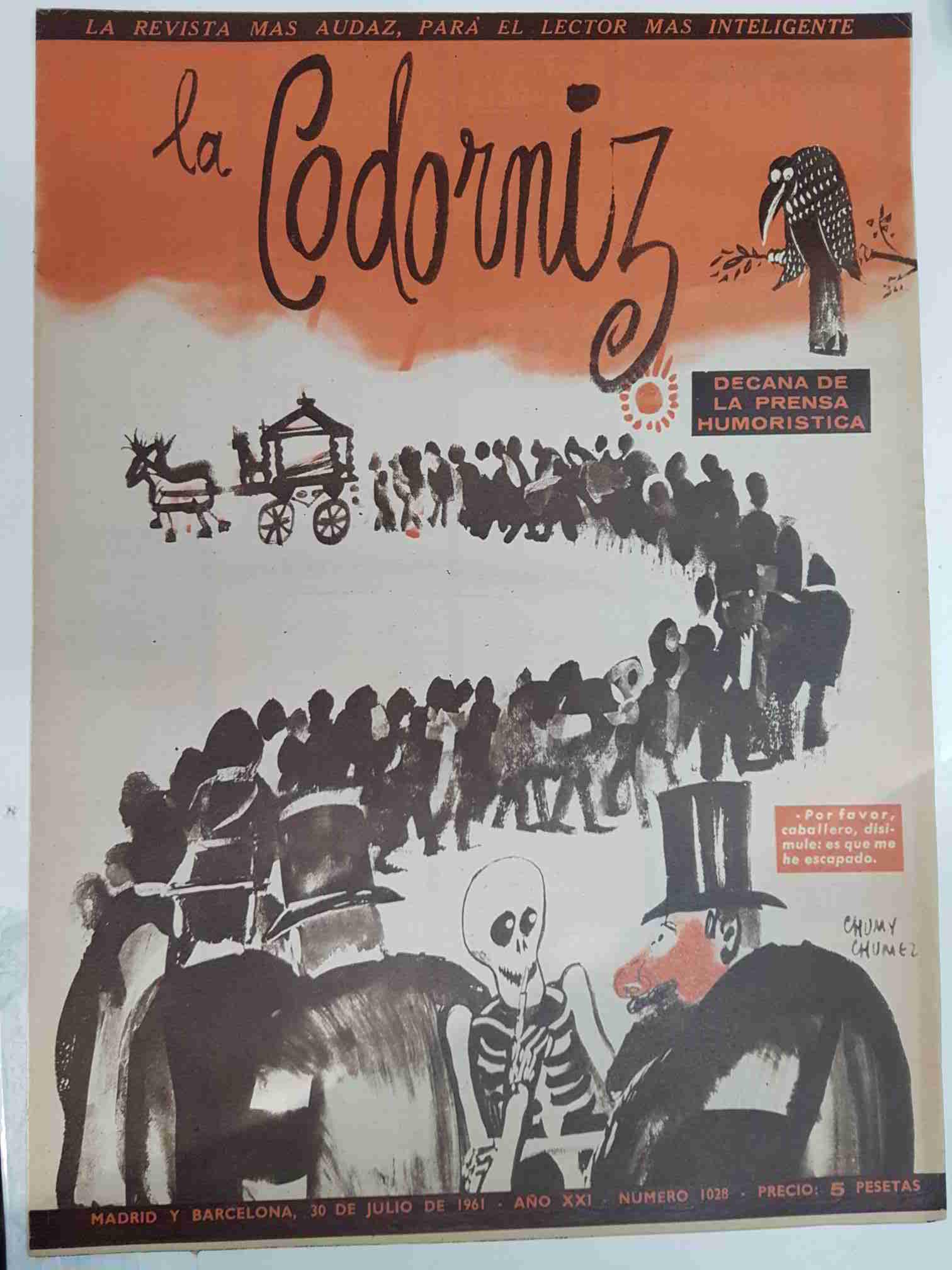 Revista la Codorniz: num 1028 Año XXI, 30 de Julio de 1961