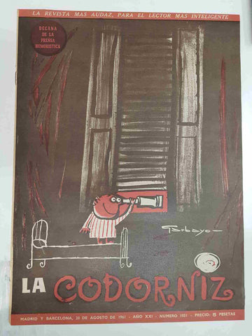 Revista la Codorniz: num 1031 Año XXI, 20 de Agosto de 1961