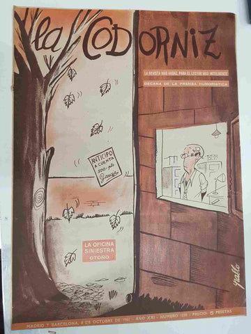 Revista la Codorniz: num 1038 Año XXI, 8 de Octubre de 1961 - La oficina siniestra, otoño