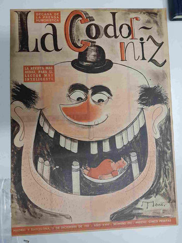 Revista la Codorniz: num 0892 Año XVIII, 21 Diciembre 1958. Portada firmada por Mena