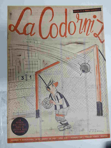 Revista la Codorniz: num 0896 Año XIX, 18 enero 1959. Portada firmada por Mena
