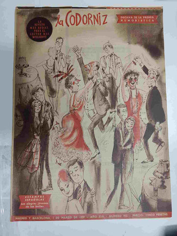 Revista la Codorniz: num 0902 Año XIX, 1 marzo 1959 - Los alegres jovenes de las boites. Portada firmada por Munoa