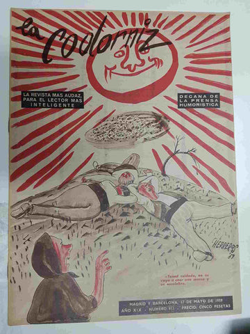 Revista la Codorniz: num 0913 Año XIX, 17 mayo 1959. Portada firmada por Herreros