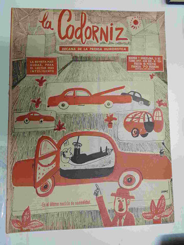 Revista la Codorniz: num 0934 Año XIX, 11 octubre 1959. Portada firmada por Chumy