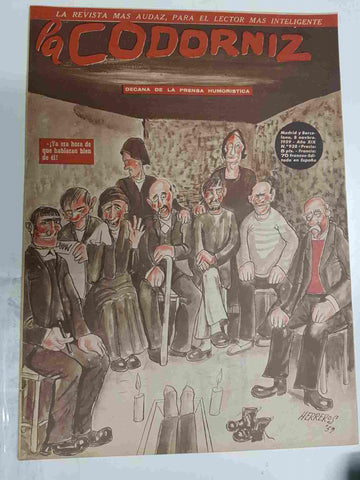 Revista la Codorniz: num 0938 Año XIX, 8 noviembre 1959. Portada firmada por Herreros