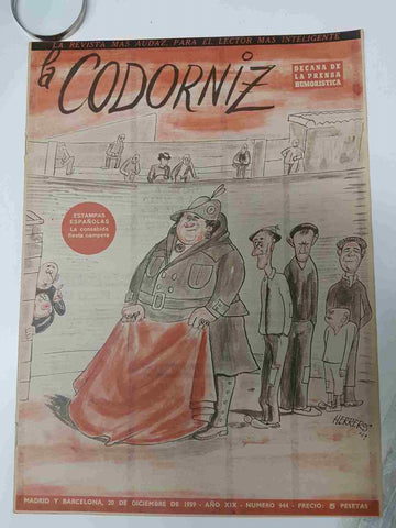Revista la Codorniz: num 0944 Año XIX, 20 diciembre 1959 - La cosabida fiesta campera. Portada firmada por Herreros