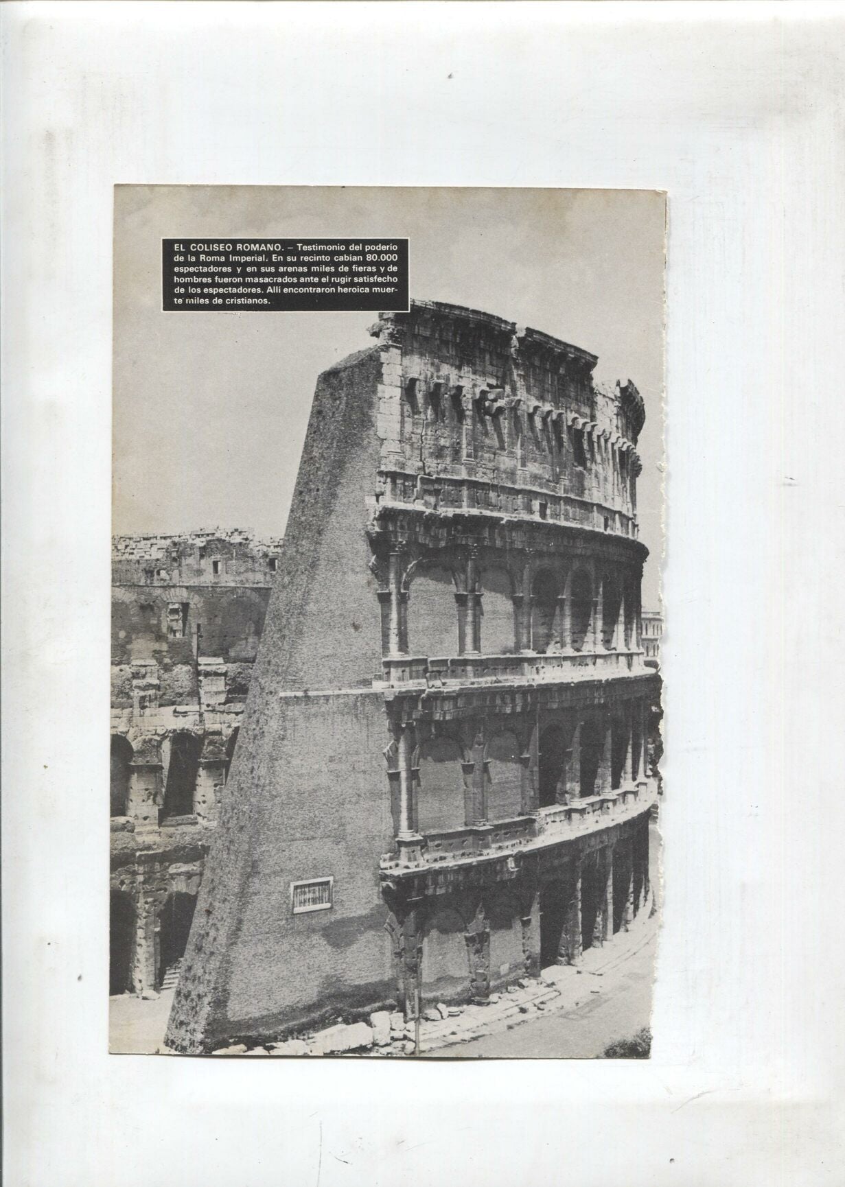 Lamina Maravillas del Mundo: El Partenon y El coliseo romano