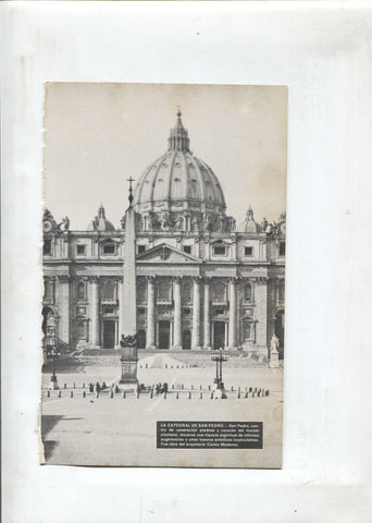 Lamina Maravillas del Mundo: La catedral de San Pedro y La torre de Pisa