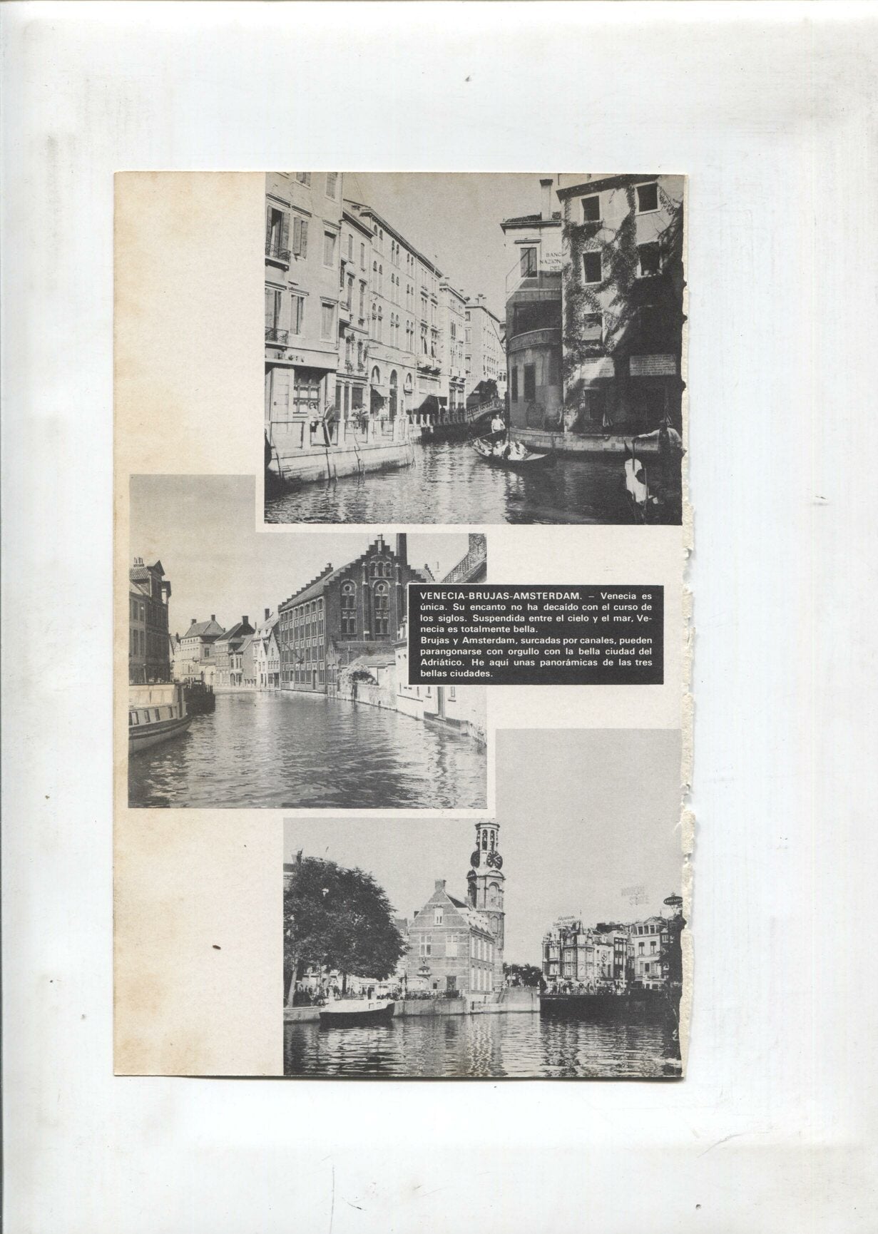 Lamina Maravillas del Mundo: La catedral de San Basilio, vistas de Venecia, Brujas, Amsterdam