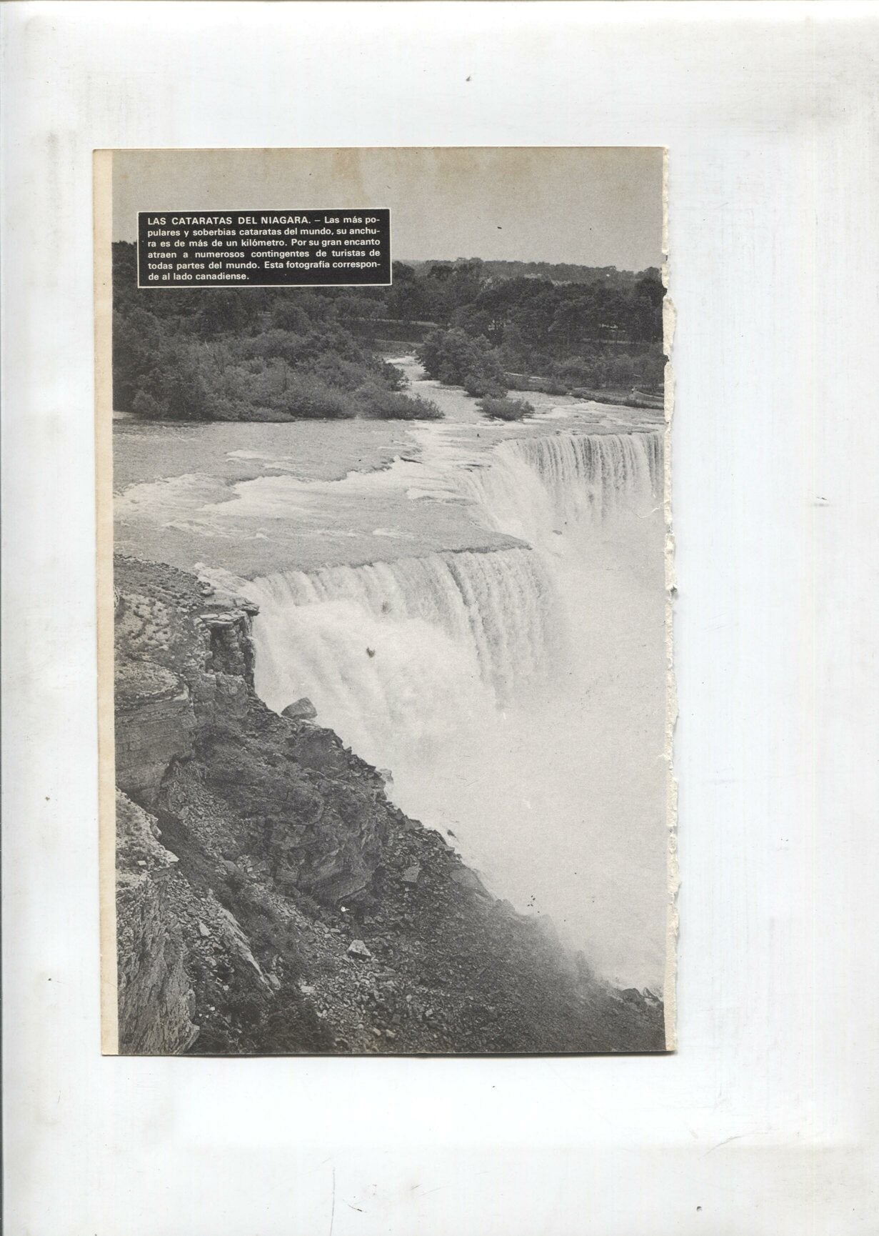 Lamina Maravillas del Mundo: El gran cañon del colorado y Las cataratas del niagara