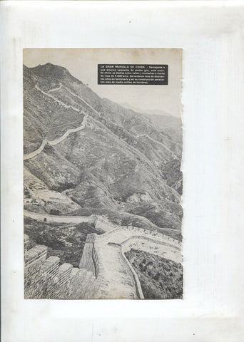 Lamina Maravillas del Mundo: La gran muralla de china y el avion concorde