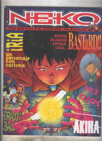 Neko revista sobre manga numero 08: subrayado en texto mania dueño original