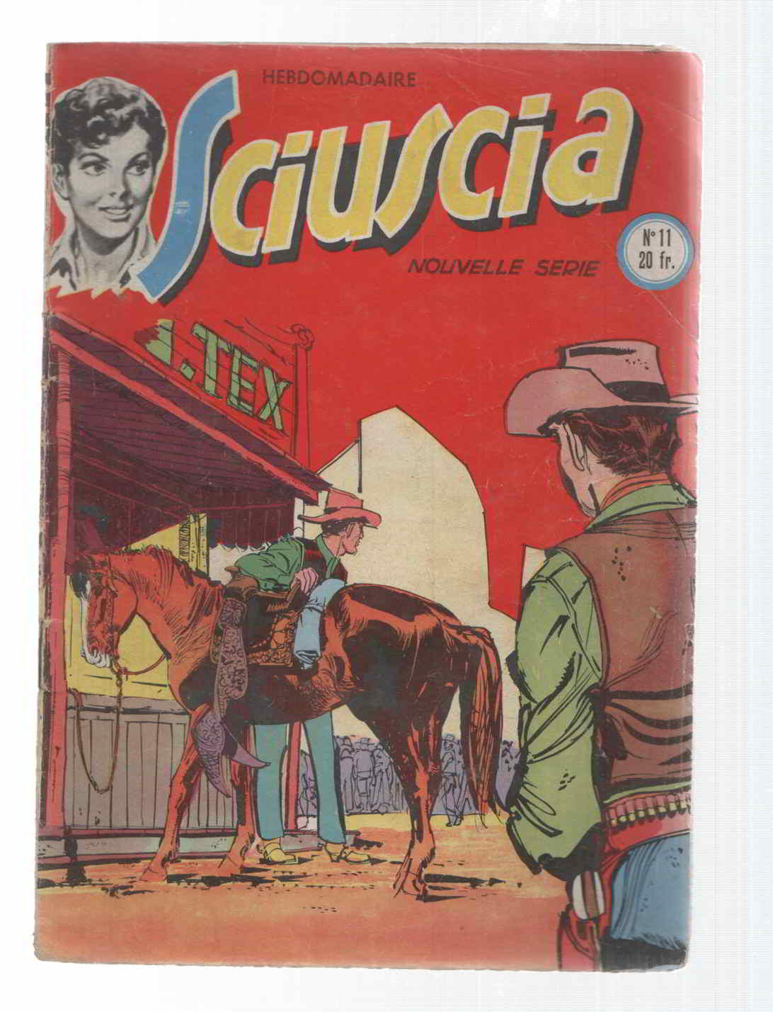 Comic: Sciuscia num 011, Nouvelle serie. Hebdomadaire - Chez les iroquois. Idioma: frances