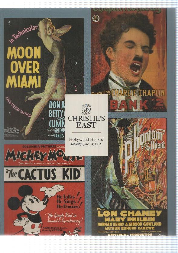 Hollywood Posters: June 1993. Charlie Chaplin in bank, The cactus kid. Christies Idioma: ingles