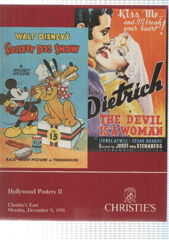 Hollywood Posters II: December 1991. Christies - The devil is a woman, Society dog show. Idioma: ingles