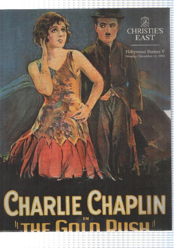 Hollywood Posters V: December 1993. Christies - Charlie Chaplin in The Gold Rush. Idioma: ingles