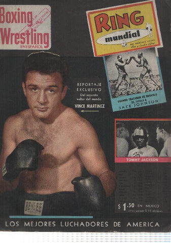 Revista: Ring Mundial vol. 1, num 1 diciembre 1955. Boxing Wrestling en español. 