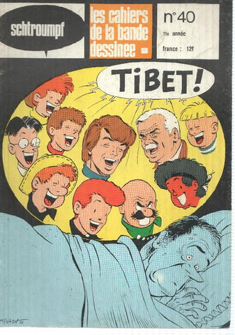 Comic: schtroumpf. Les cahiers de la bande dessinee num 40, 11 annee (12f). Tibet
