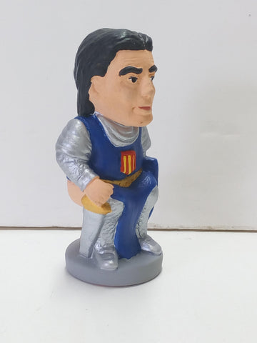 Figura de caganer de El Capitan Trueno, altura 12 cm x 5 cm base peana