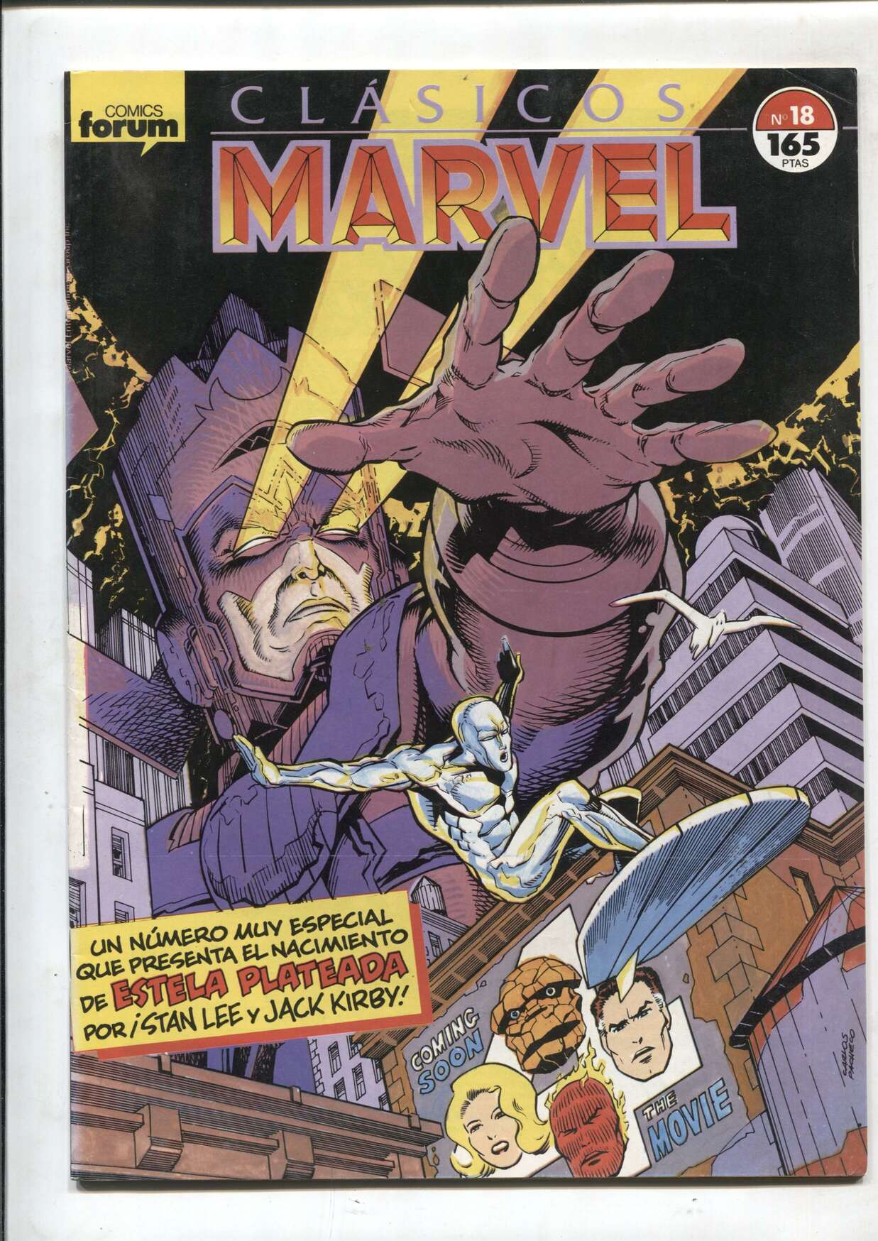Clasicos Marvel numero 18: Estela Plateada / 4 Fantasticos (numerado 1 en trasera)