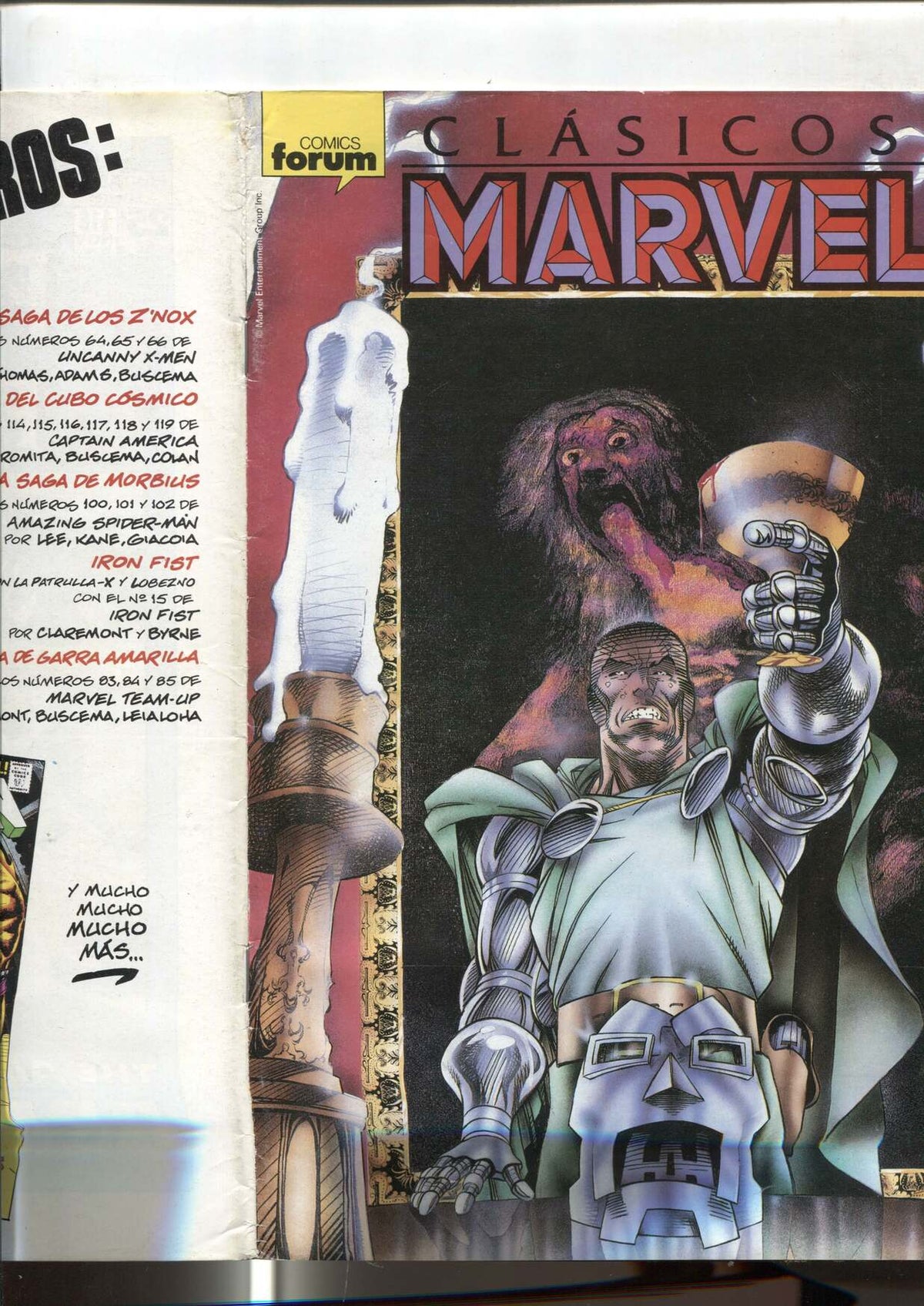 Clasicos Marvel numero 40: Los 4 Fantasticos (numerado 3 en trasera) (NO conserva poster central)