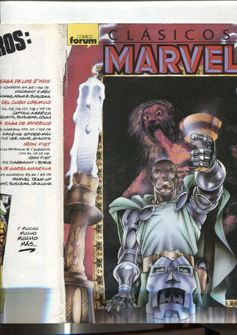 Clasicos Marvel numero 40: Los 4 Fantasticos (numerado 3 en trasera) (NO conserva poster central)