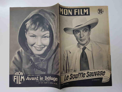 Revista: Mon Film num 400, 21-4-54. Le souffle Sauvage. Portada: Gary Cooper