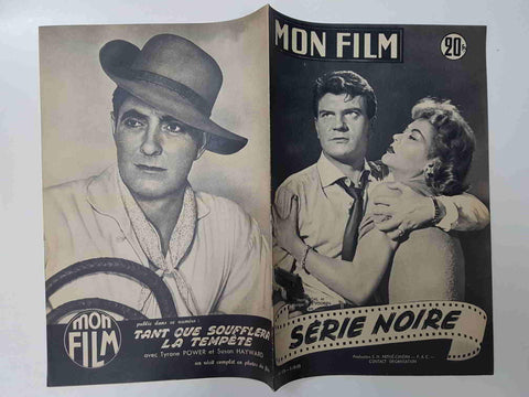 Revista: Mon Film num 476, 5-10-55. Serie Noire. Portada: Henri Vidal et Monique Van Vooren