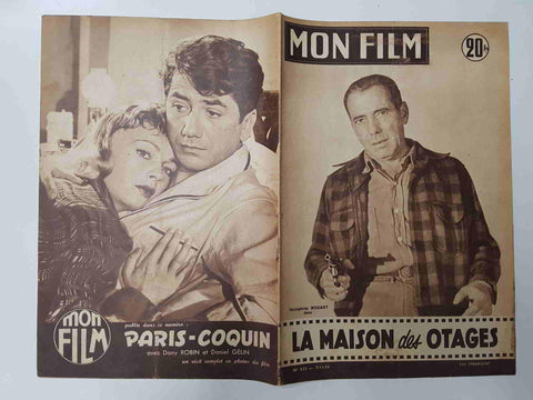 Revista: Mon Film num 533, 7-11-56. La maison des otages. Portada: Humphrey Bogart
