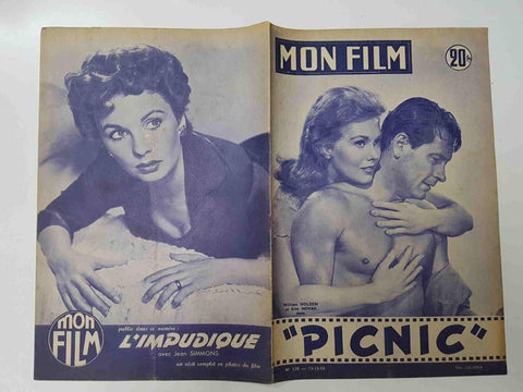 Revista: Mon Film num 538, 12-12-56. Picnic. Portada: William Holden et Kim Novak
