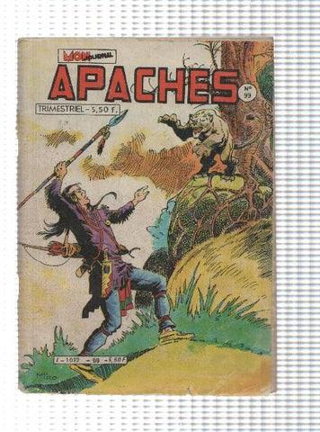 Comic Mon Journal: Apaches num 099, octobre 1984 - Gros Bichon. Arok-Canada Jean-Mark Trail