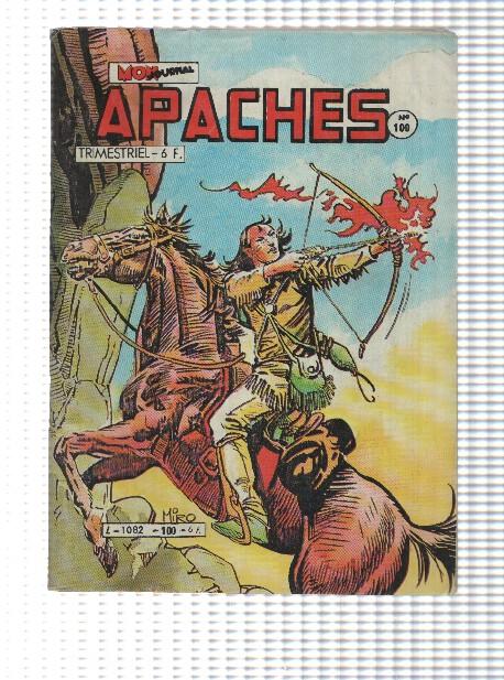 Comic Mon Journal: Apaches num 100, janviere 1985 - La Malediction de gui-pago. Arok-Canada Jean-Mark Trail