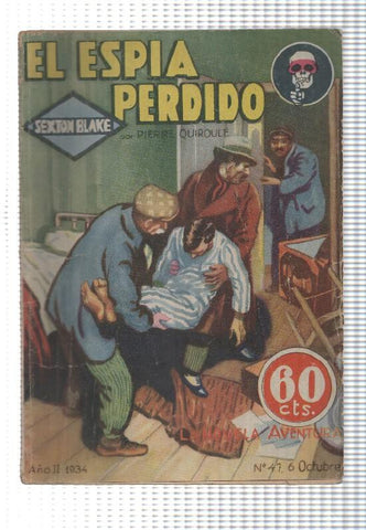 La Novela Aventura: num 047 año II, 1934  - El espia perdido. Sexton Blake