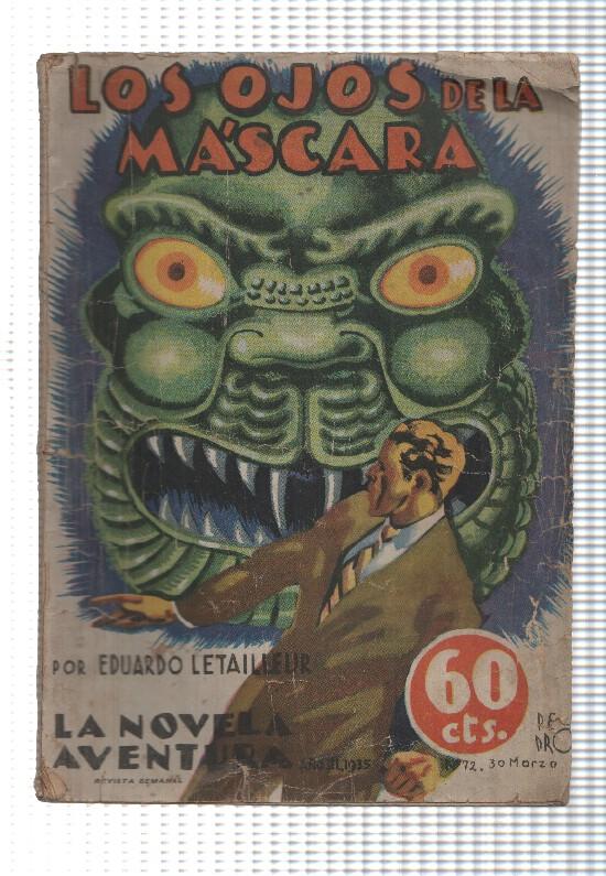 La Novela Aventura: num. 072 año III, 1935 - Los ojos de la mascara