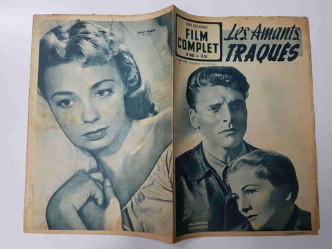 Revista: Film Complet num 222 (1950) - les amants traques. Portada: Burt Lancaster, Joan Fontaine
