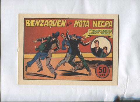 Ricardo Manteca y Jorgito Apuros facsimil numero 04: Benzaquen de la mota negra