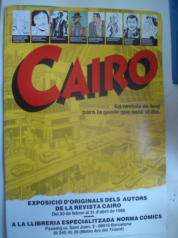 Poster : Exposicion de la revista Cairo en la tienda de Norma