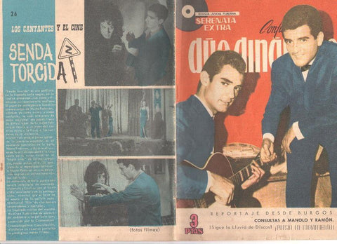 Serenata Extra numero 26: Confidencias del Duo Dinamico (poster central doble de George Chakiris y Duo Dinamico)