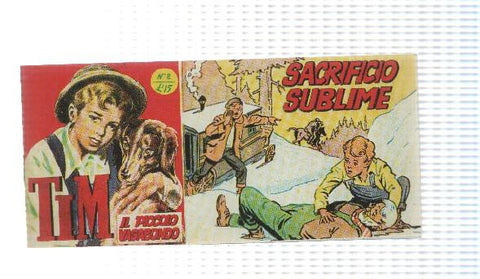 facsimil en italiano: Tim num 02, il Piccolo Vagabondo - Sacrificio Sublime