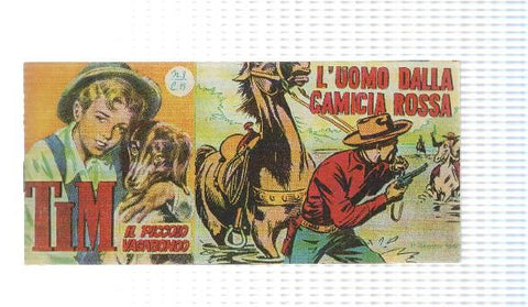 facsimil en italiano: Tim num 08, il Piccolo Vagabondo - Luomo dalla camicia rossa