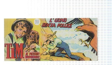 facsimil en italiano: Tim num 12, il Piccolo Vagabondo - Luomo senza pollice