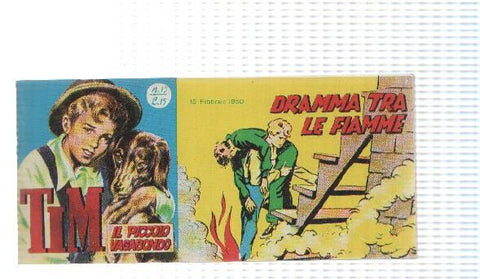 facsimil en italiano: Tim num 13, il Piccolo Vagabondo - Dramma tra le fiamme