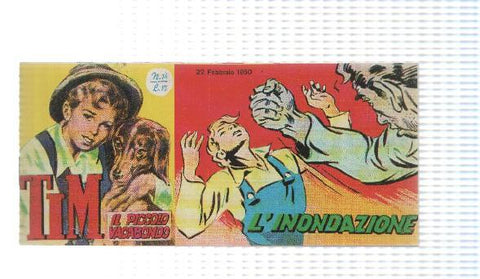 facsimil en italiano: Tim num 14, il Piccolo Vagabondo - Linondazione