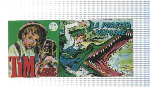 facsimil en italiano: Tim num 29, il Piccolo Vagabondo - La Foresta Vergine