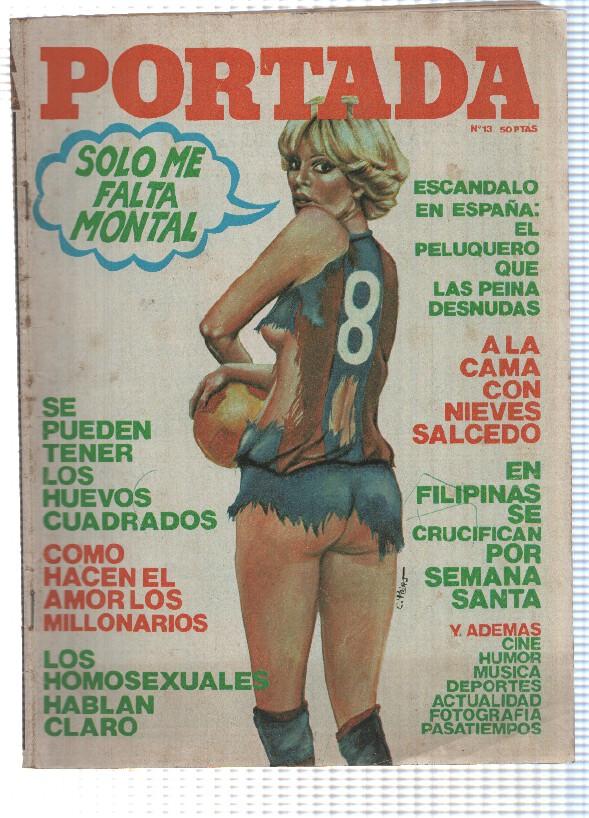 Revista: Portada num 13, 8-4-77 - A la cama con Nieves Salcedo, Carmen Quesada