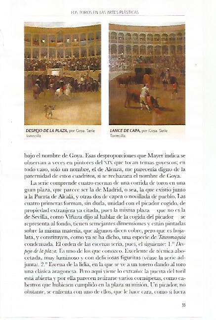 LAMINA COSSIO 51076: Despejo de la plaza y Lance de capa por Goya